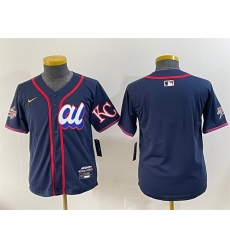 Youth American League Kansas City Royals Blank Navy 2025 All Star Edition Limited Stitched Baseball Jersey Youth American League Kansas City Royals Blank Navy 2025 All Star Edition Limited Stitched Baseball Jersey