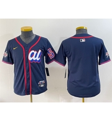 Youth American League Seattle Mariners Blank Navy 2025 All Star Edition Limited Stitched Baseball Jersey