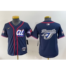 Youth American League Toronto Blue Jays Team Big Logo Navy 2025 All Star Edition Limited Stitched Baseball Jersey Youth American League Toronto Blue Jays Team Big Logo Navy 2025 All Star Edition Limited Stitched Baseball Jersey