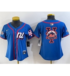 Youth National League New York Mets Team Big Logo Blue 2025 All Star Edition Limited Stitched Baseball Jersey Youth National League New York Mets Team Big Logo Blue 2025 All Star Edition Limited Stitched Baseball Jersey