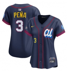 Women American League 3 Jeremy Pena Navy 2025 All Star Limited Stitched Baseball Jersey Women American League 3 Jeremy Pena Navy 2025 All Star Limited Stitched Baseball Jersey