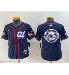 Women American League Kansas City Royals Team Big Logo Navy 2025 All Star Edition Limited Stitched Baseball Jersey Women American League Kansas City Royals Team Big Logo Navy 2025 All Star Edition Limited Stitched Baseball Jersey