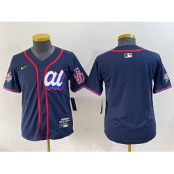 Women American League Seattle Mariners Blank Navy 2025 All Star Edition Limited Stitched Baseball Jersey 