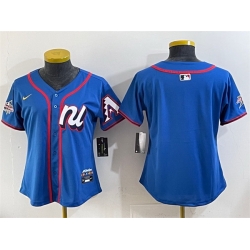 Women National League Arizona Diamondbacks Blank Blue 2025 All Star Edition Limited Stitched Baseball Jersey 