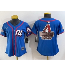 Women National League Arizona Diamondbacks Team Big Logo Blue 2025 All Star Edition Limited Stitched Baseball Jersey 