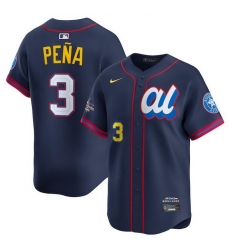 Men American League 3 Jeremy Pena Navy 2025 All Star Edition Limited Stitched Baseball Jersey Men American League 3 Jeremy Pena Navy 2025 All Star Edition Limited Stitched Baseball Jersey