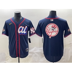 Men American League New York Yankees Team Big Logo Navy 2025 All Star Edition Limited Stitched Baseball Jersey 004