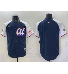 Men American League Oakland Athletics Blank Navy Alternate 2025 All Star Edition Limited Stitched Baseball Jersey Men American League Oakland Athletics Blank Navy Alternate 2025 All Star Edition Limited Stitched Baseball Jersey