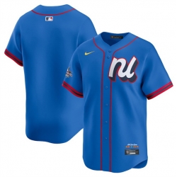 Men National League Blank Blue 2025 All Star Limited Stitched Baseball Jersey