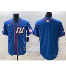 Men National League Los Angeles Dodgers Blank Blue 2025 All Star Edition Limited Stitched Baseball Jersey Men National League Los Angeles Dodgers Blank Blue 2025 All Star Edition Limited Stitched Baseball Jersey