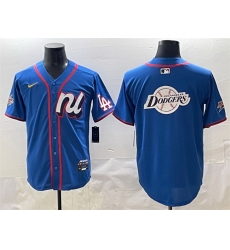 Men National League Los Angeles Dodgers Team Big Logo Blue 2025 All Star Edition Limited Stitched Baseball Jersey 001 Men National League Los Angeles Dodgers Team Big Logo Blue 2025 All Star Edition Limited Stitched Baseball Jersey 001