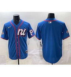 Men National League Pittsburgh Pirates Blank Blue 2025 All Star Edition Limited Stitched Baseball Jersey