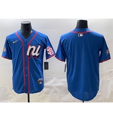 Men National League San Diego Padres Blank Blue 2025 All Star Edition Limited Stitched Baseball Jersey