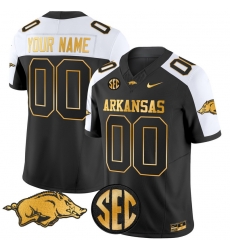 Men Women Youth Arkansas Razorbacks Gold Vapor Limited Custom Jersey All Stitched Alternate