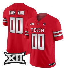 Men Women Youth Texas Tech Red Raiders 2024 Patrick Mahomes Symbol Vapor Limited Custom Jersey All Stitched Red