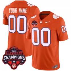 Men Women Youth Clemson Tigers Vapor Limited Custom Jersey All Stitched Orange