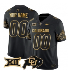 Men Women Youth Colorado Buffaloes Big 12 XII Patch Gold Vapor Limited Custom Jersey All stitched Black Gold Men Women Youth Colorado Buffaloes Big 12 XII Patch Gold Vapor Limited Custom Jersey All stitched Black Gold