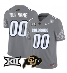 Men Women Youth Colorado Buffaloes Gray Vapor Limited Custom Jersey V2 Big 12 XII Patch All Stitched Light Gray Patch Men Women Youth Colorado Buffaloes Gray Vapor Limited Custom Jersey V2 Big 12 XII Patch All Stitched Light Gray Patch