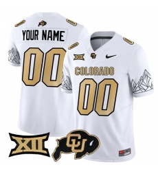 Men Women Youth Colorado Buffaloes Vapor Limited Custom Jersey V3 Big 12 XII Patch All stitched White