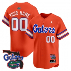 Men Women Youth Florida Gators 2024 Florida Patch Vapor Baseball Custom Jersey All Stitched Orange