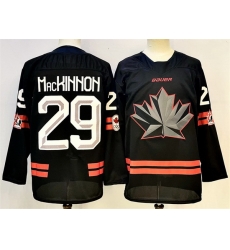 Men Canada Hockey 29 Nathan MacKinnon Black Stitched Jersey