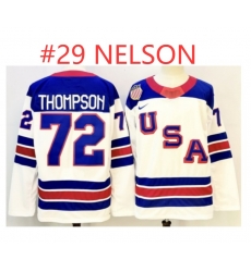 Men's USA #29 BROCK NELSON White 2026 Stitched Jersey