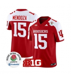 Men Indiana Hoosiers 15 Fernando Mendoza Red White 2025 F U S E Rose Bowl Stitched Football Jersey Men Indiana Hoosiers 15 Fernando Mendoza Red White 2025 F U S E Rose Bowl Stitched Football Jersey