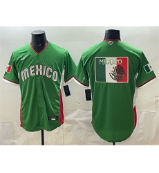 Men Mexico Baseball Team Big Logo Green 2026 World Baseball Classic Stadium Stitched Jersey a