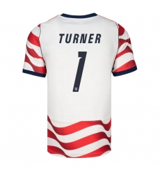 USA 2026 FIFA World Cup Soccer White Jersey Set ( Have Shorts ) Matt Turner #1 USA 2026 FIFA World Cup Soccer White Jersey Set ( Have Shorts ) Matt Turner #1