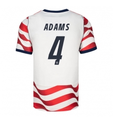 USA 2026 FIFA World Cup Soccer White Jersey Set ( Have Shorts ) Tyler Adams #4 USA 2026 FIFA World Cup Soccer White Jersey Set ( Have Shorts ) Tyler Adams #4