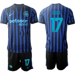 Men Internazionale 2026 Soccer Jerseys BlueBlack #17 DIOUF