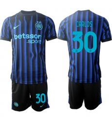 Men Internazionale 2026 Soccer Jerseys BlueBlack #30 CARLOS