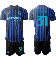 Men Internazionale 2026 Soccer Jerseys BlueBlack #31 BISSECK