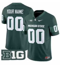 Men Michigan State Spartans ACTIVE PLAYER Custom Green F U S E  2025 Vapor Limited Stitched Football Jersey