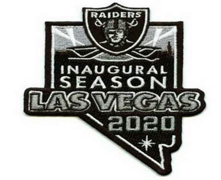 NFL Raiders Inaugural Season 2020 Patch Biaog